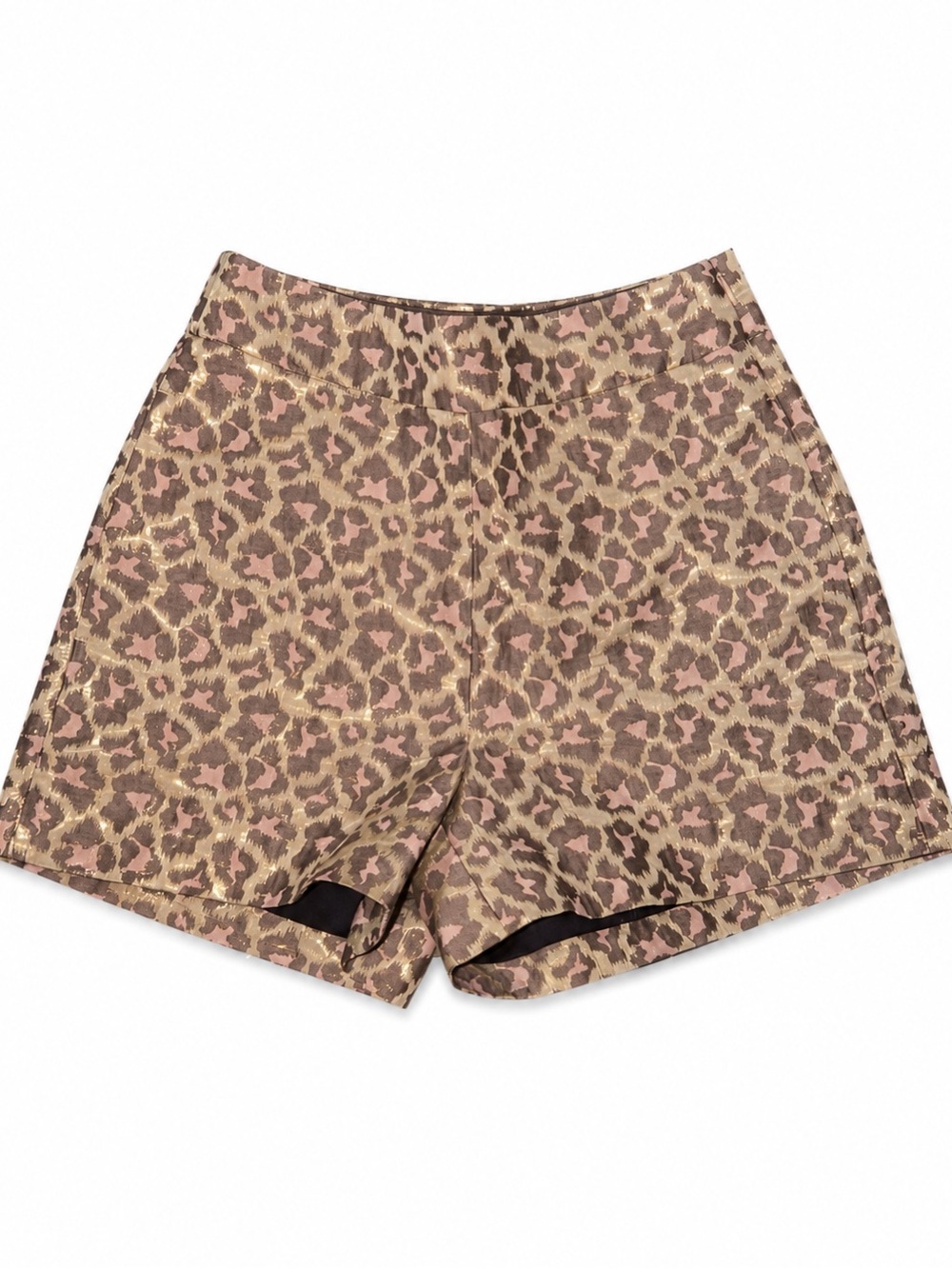J. Crew Tan and Pink Leopard Print Shorts